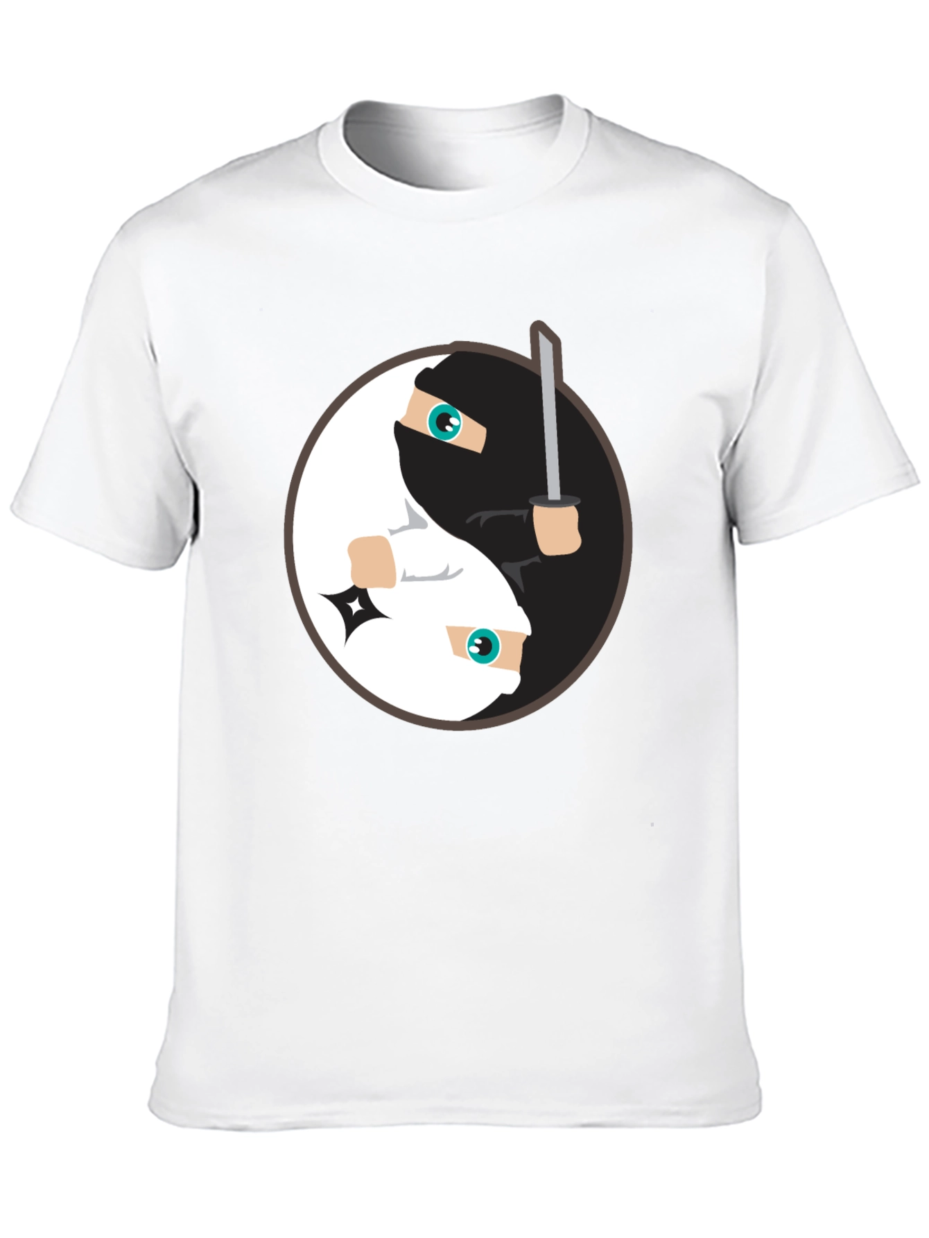 Yin Yang Ninja T-Shirt - Black