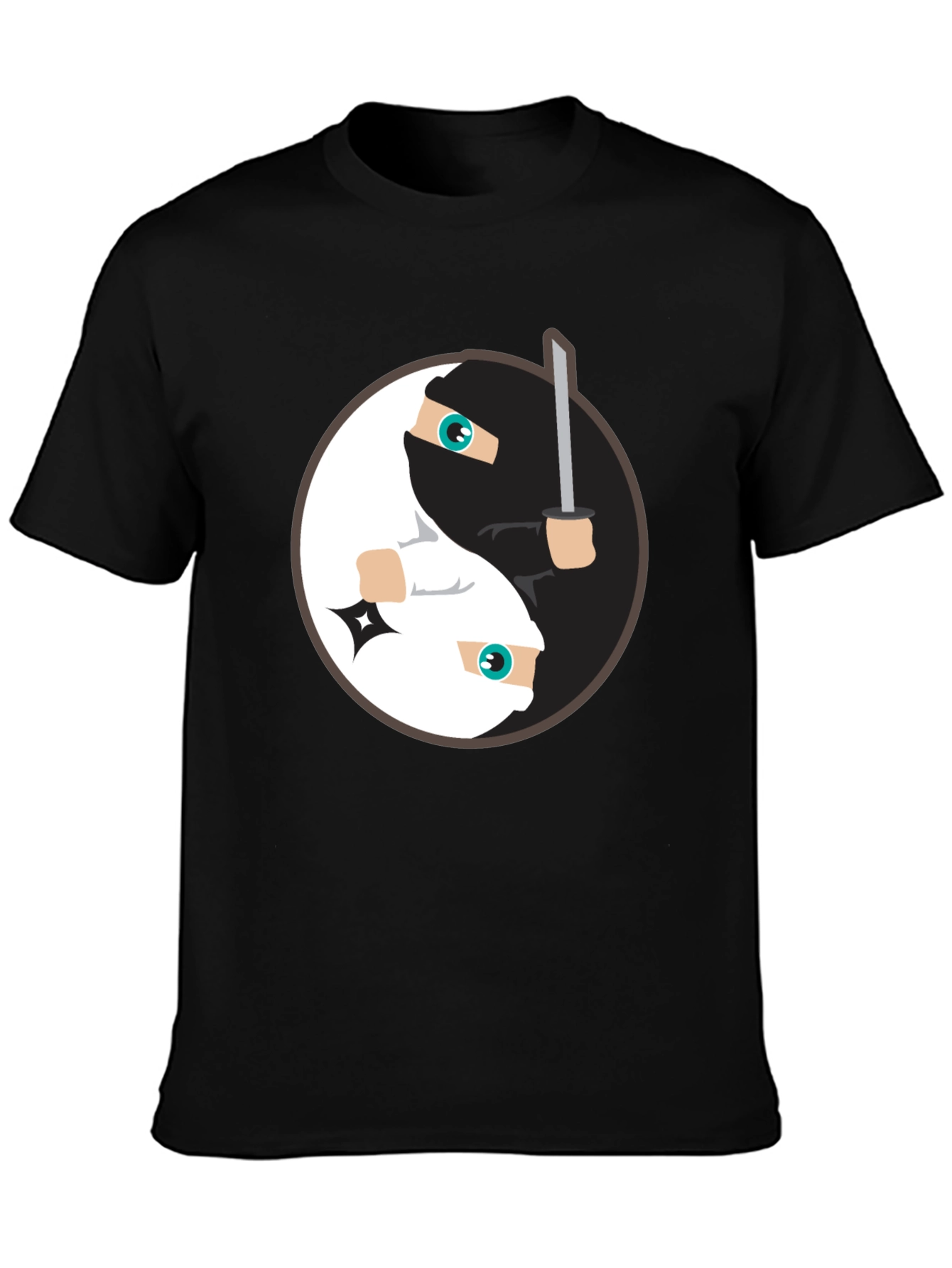 Yin Yang Ninja T-Shirt - Black