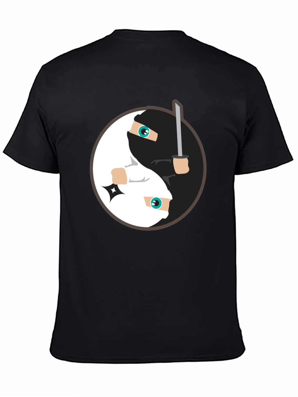 Yin Yang Ninja T-Shirt - Black