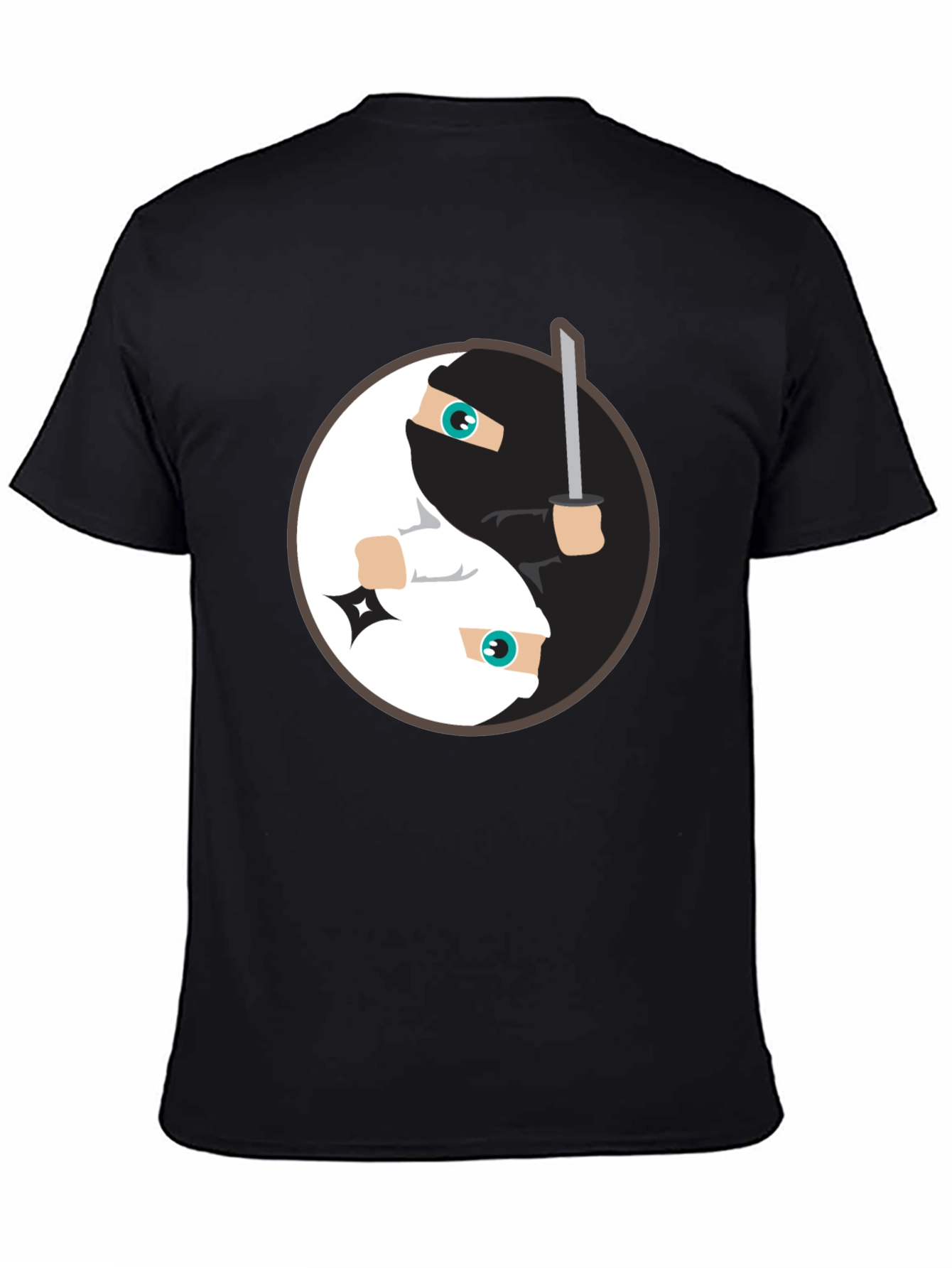 Yin Yang Ninja T-Shirt - Black