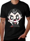 Cute Cartoon Vampire Graphic Tee