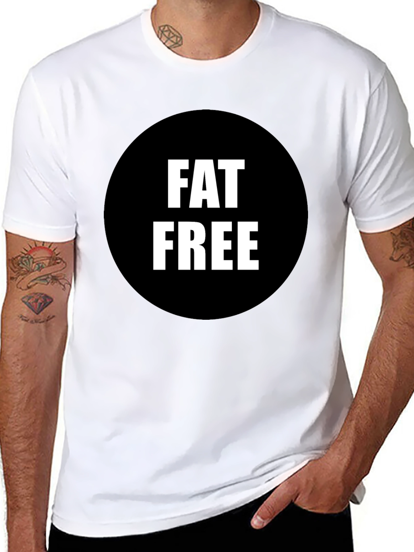 Fat Free Black Graphic Tee