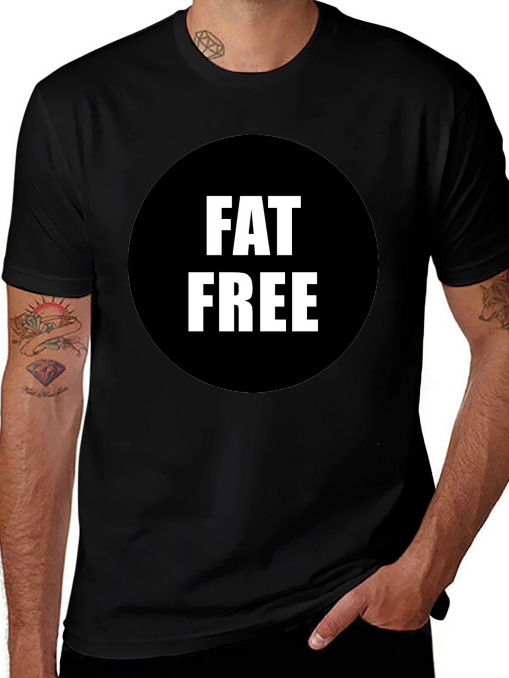 Fat Free Black Graphic Tee