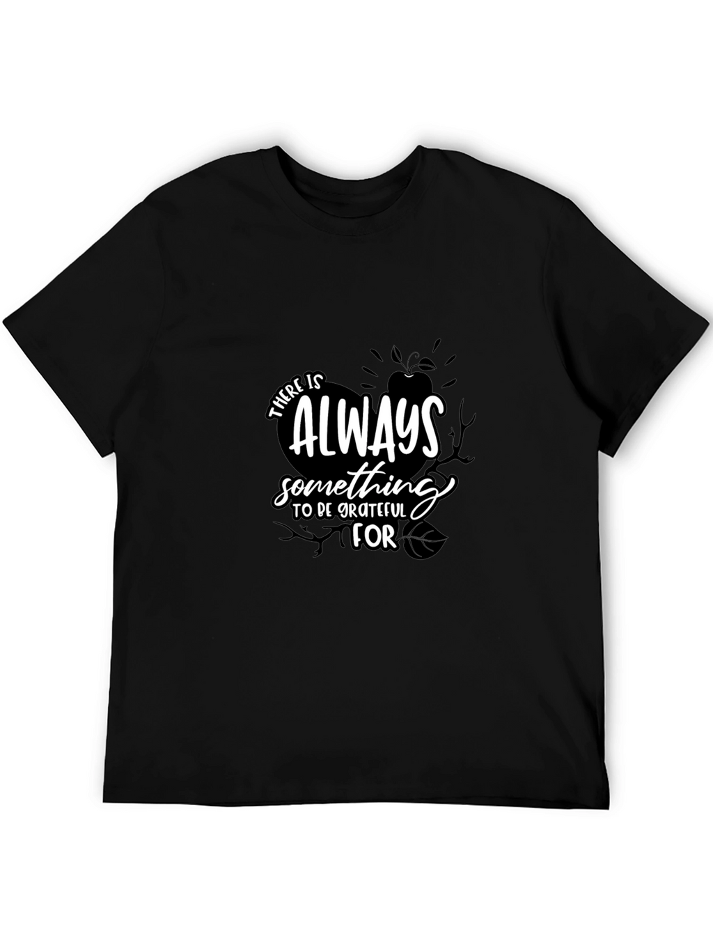Grateful Black Graphic Tee | Soft Cotton Blend T-Shirt