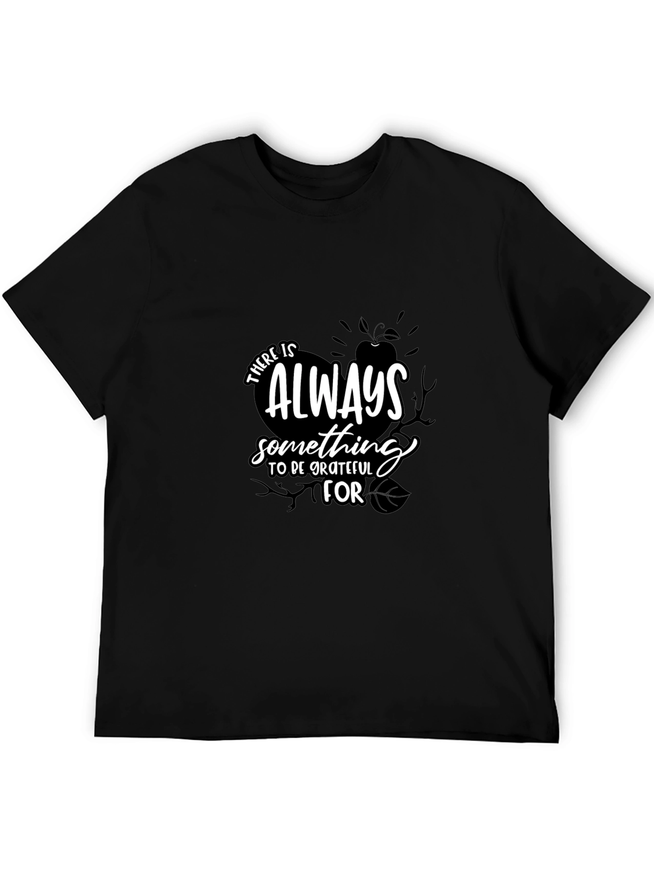 Grateful Black Graphic Tee | Soft Cotton Blend T-Shirt