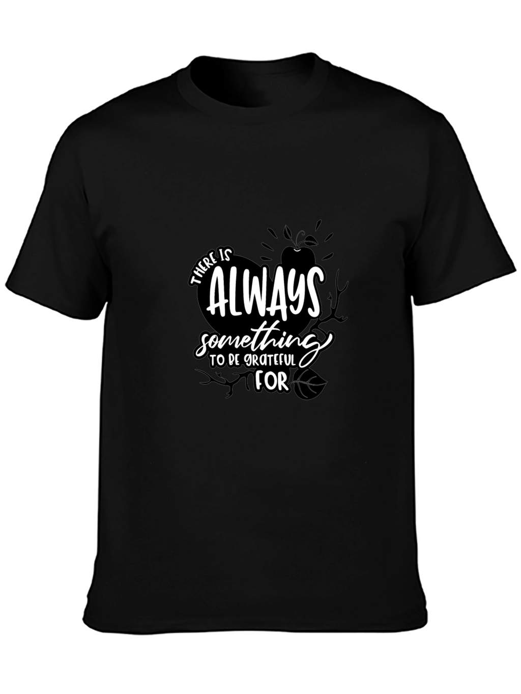 Grateful Black Graphic Tee | Soft Cotton Blend T-Shirt
