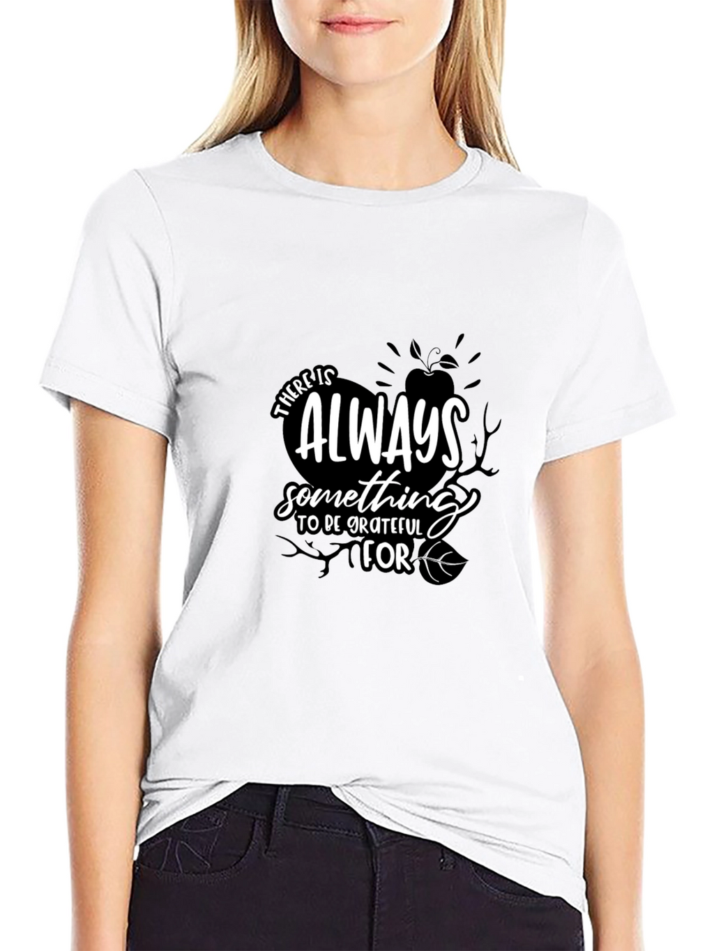 Grateful Black Graphic Tee | Soft Cotton Blend T-Shirt