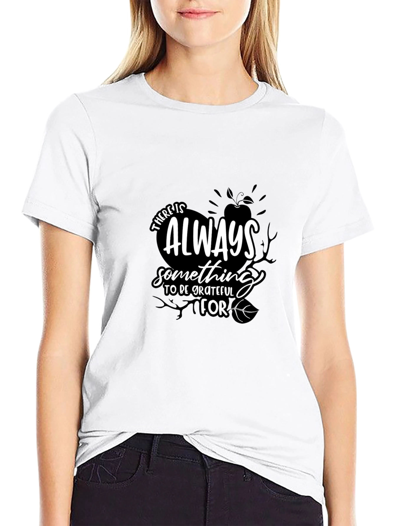 Grateful Black Graphic Tee | Soft Cotton Blend T-Shirt