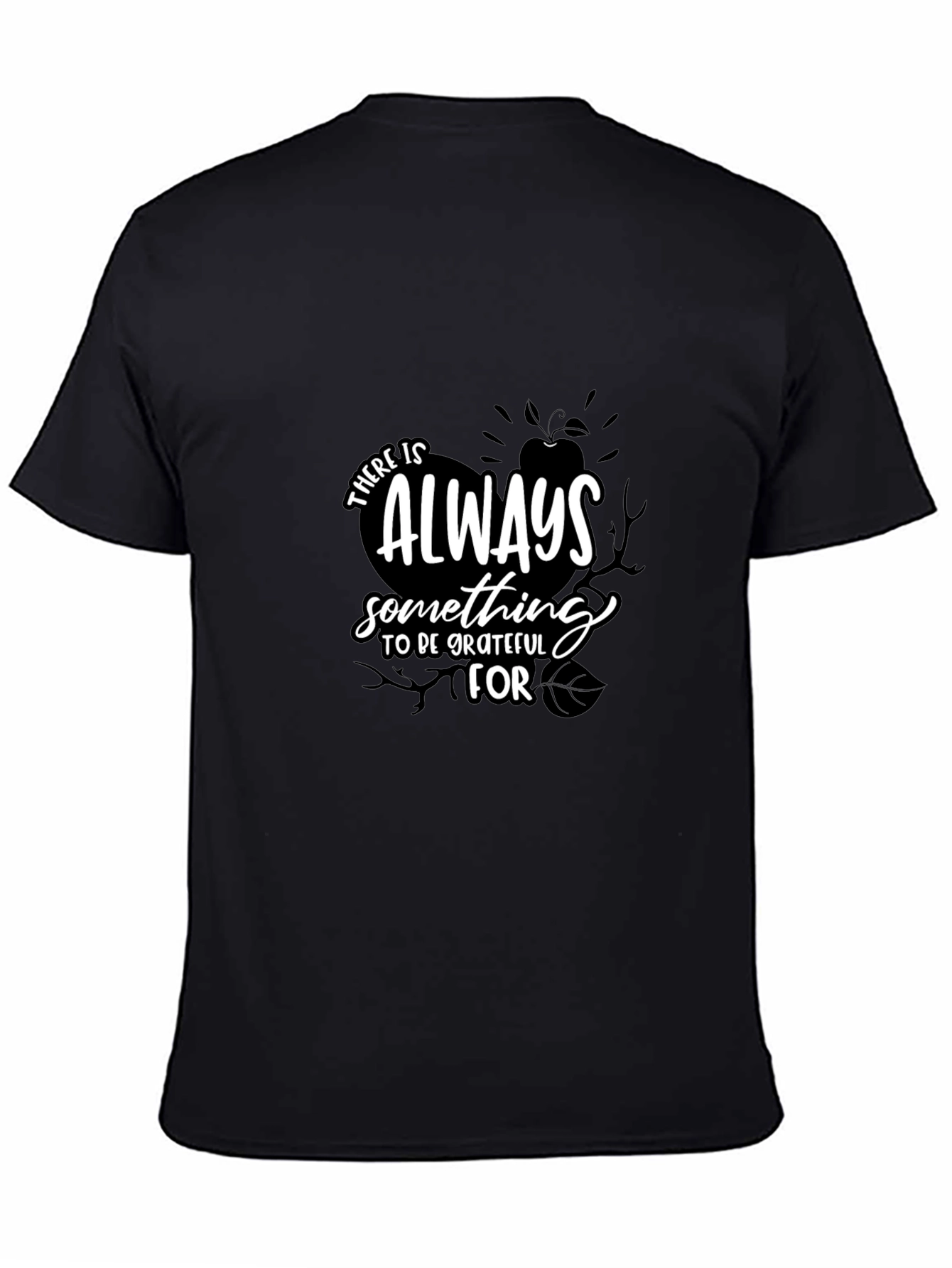 Grateful Black Graphic Tee | Soft Cotton Blend T-Shirt