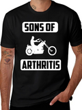 Sons Of Arthritis Biker T-Shirt Funny Graphic Tee