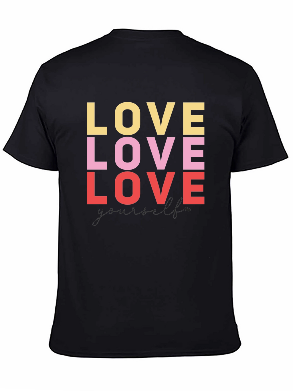 Love Yourself Graphic Tee - Black