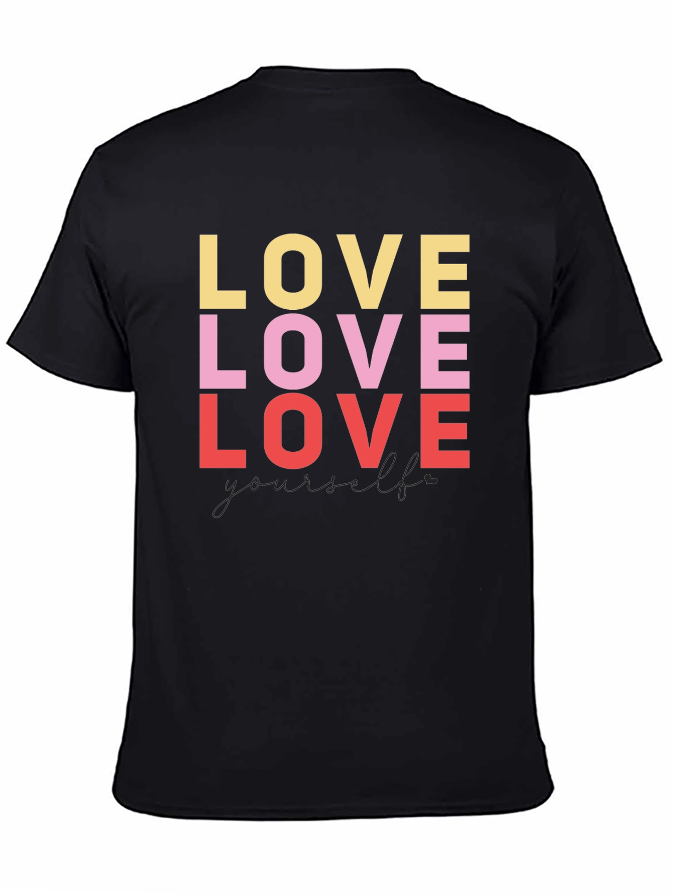 Love Yourself Graphic Tee - Black