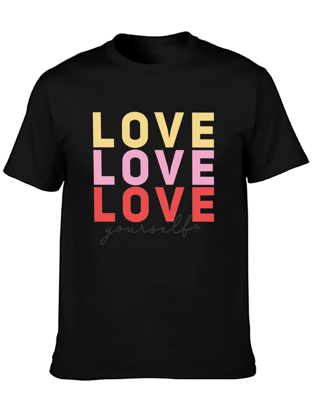 Love Yourself Graphic Tee - Black