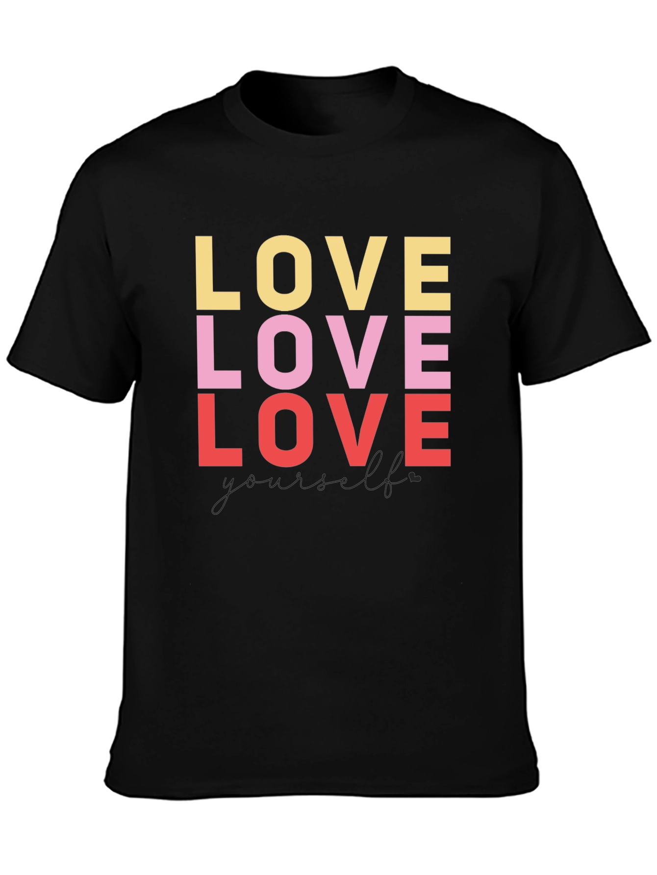 Love Yourself Graphic Tee - Black