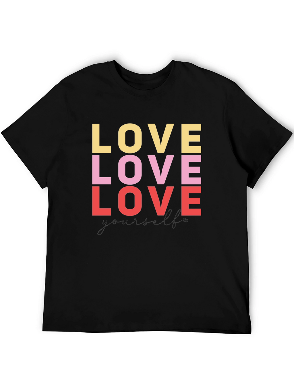 Love Yourself Graphic Tee - Black