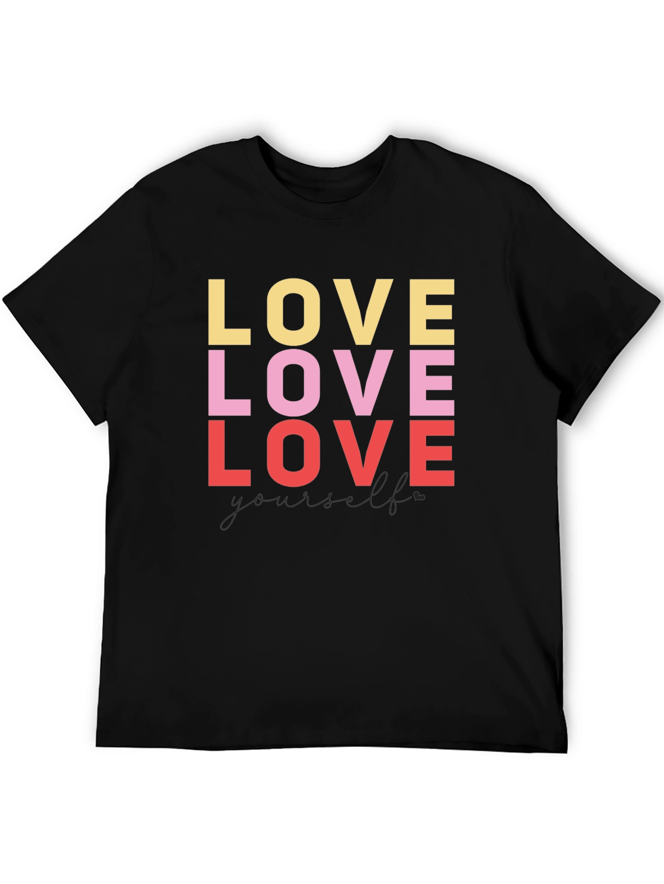 Love Yourself Graphic Tee - Black