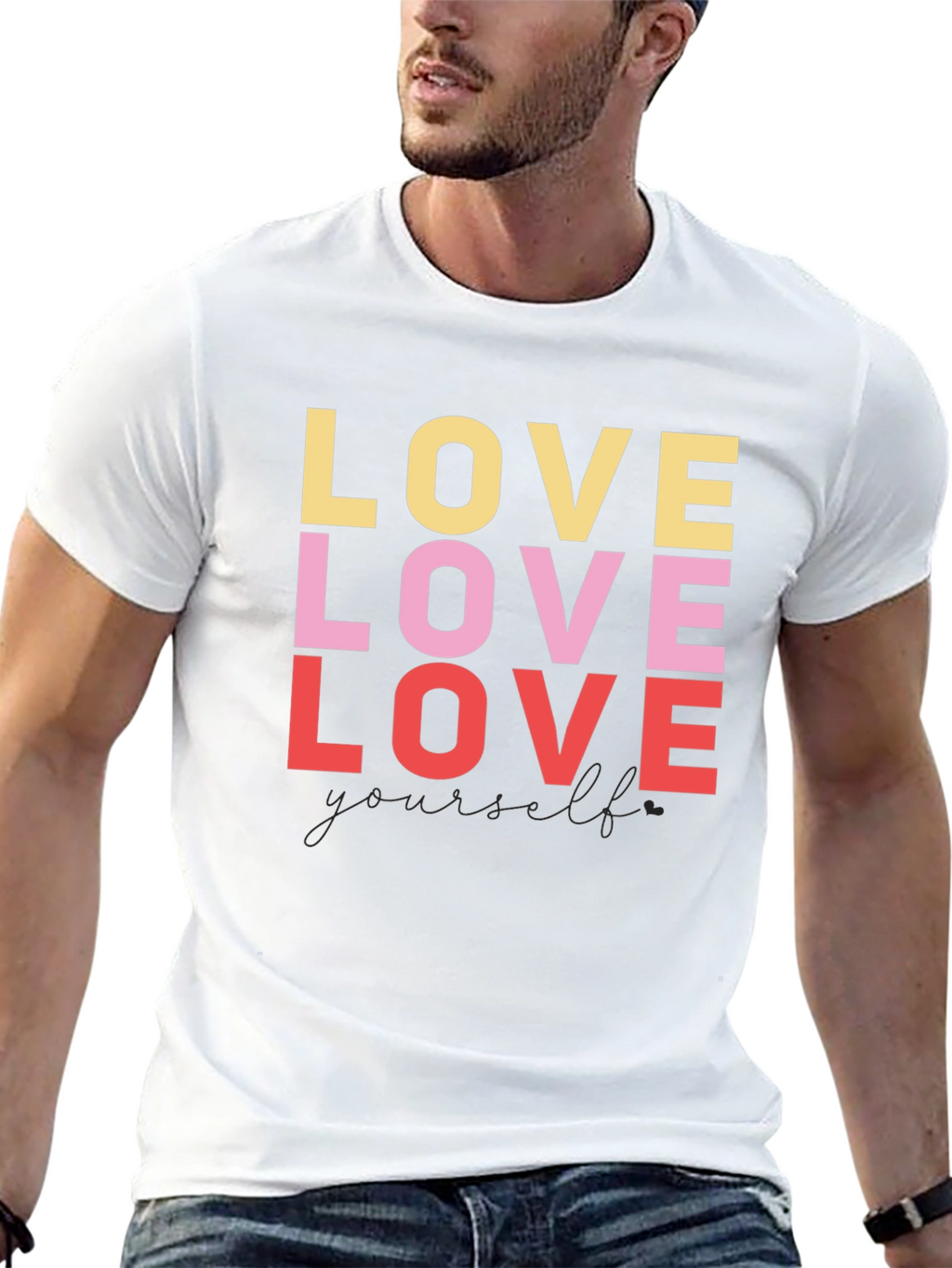 Love Yourself Graphic Tee - Black