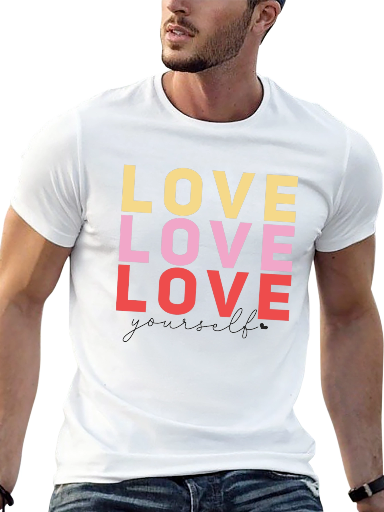Love Yourself Graphic Tee - Black