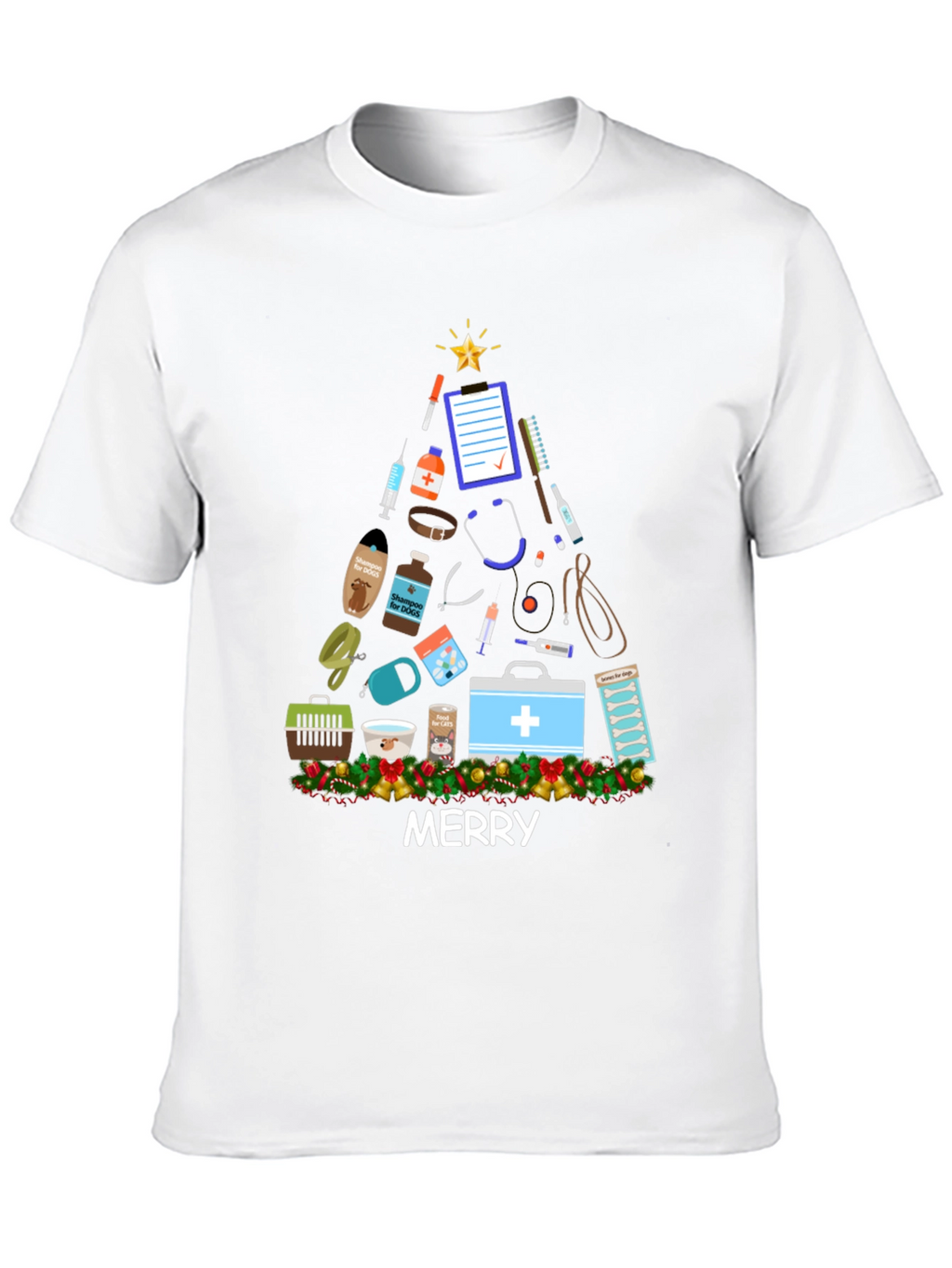Vet Med Merry Christmas T-Shirt