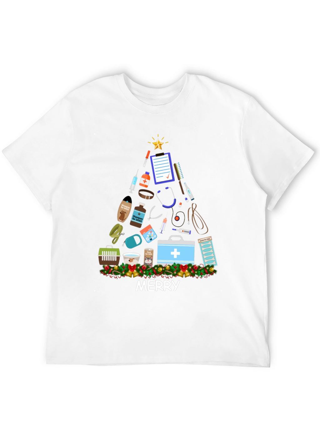 Vet Med Merry Christmas T-Shirt