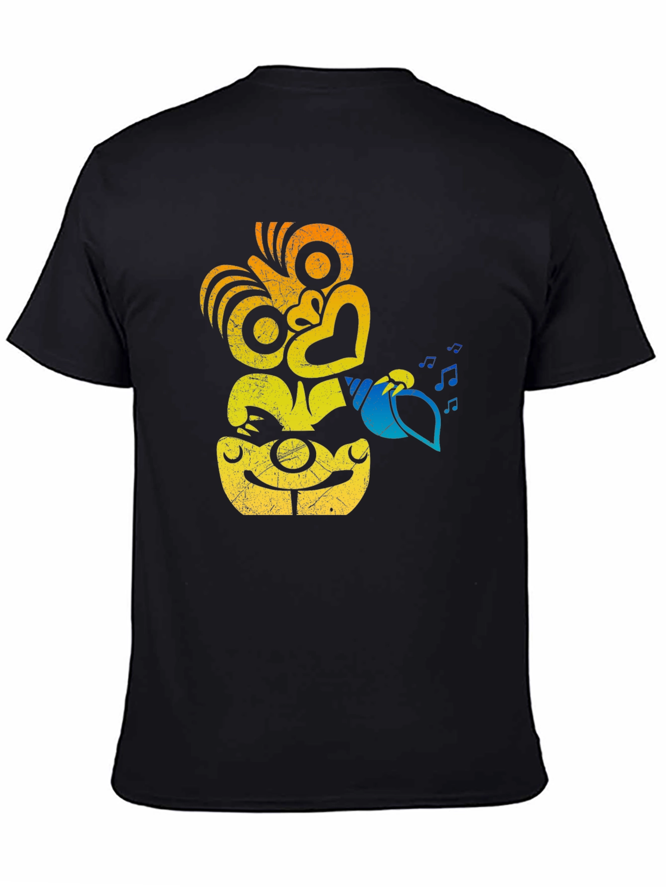 Retro Tiki Musician Graphic T-Shirt