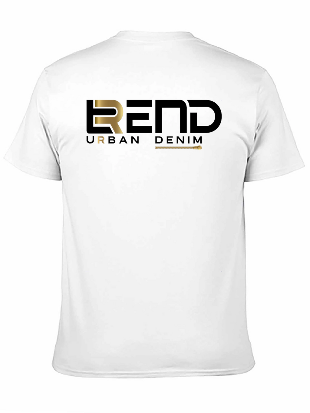 Trendy Black REND Urban Denim Graphic Tee