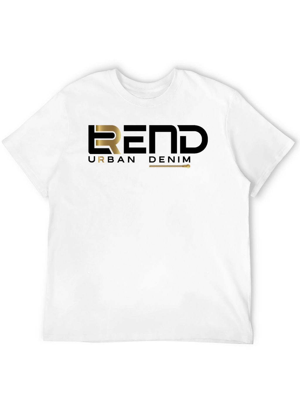 Trendy Black REND Urban Denim Graphic Tee
