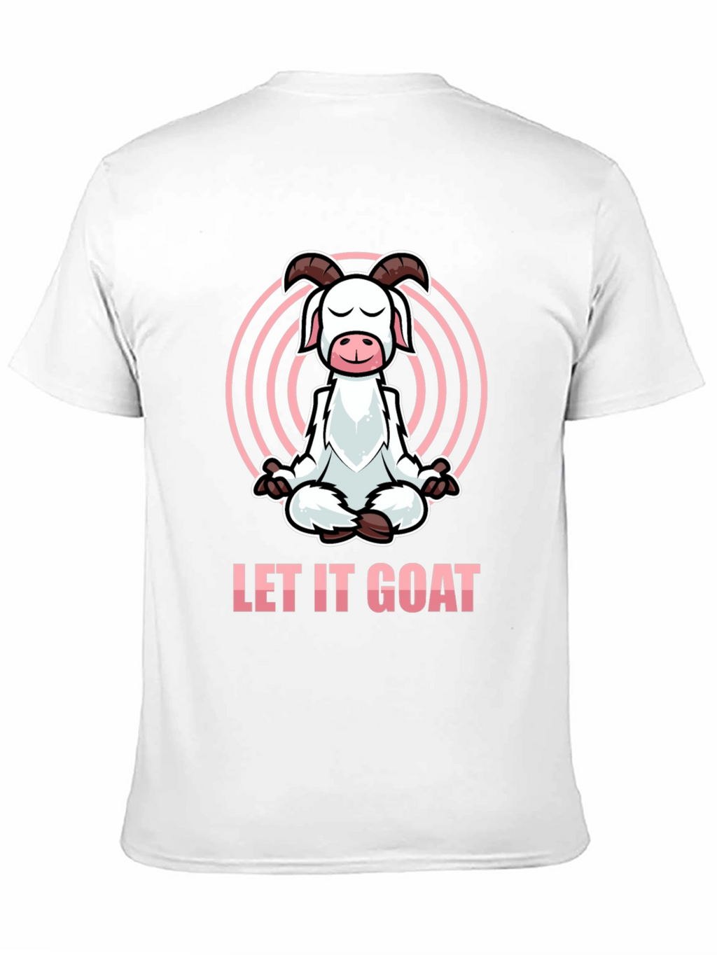 Let It Goat Meditation T-Shirt - Funny Yoga Design