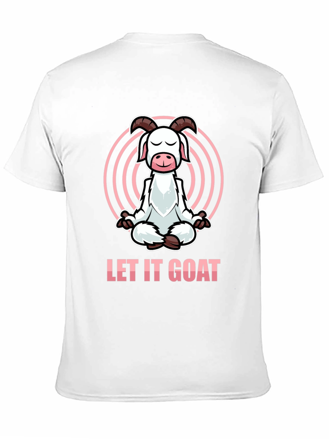 Let It Goat Meditation T-Shirt - Funny Yoga Design