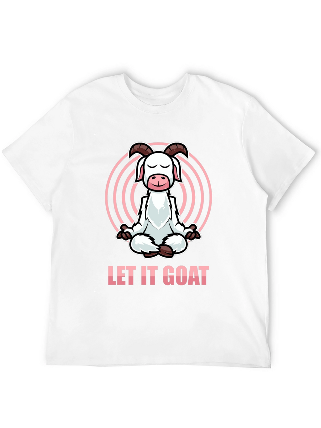Let It Goat Meditation T-Shirt - Funny Yoga Design