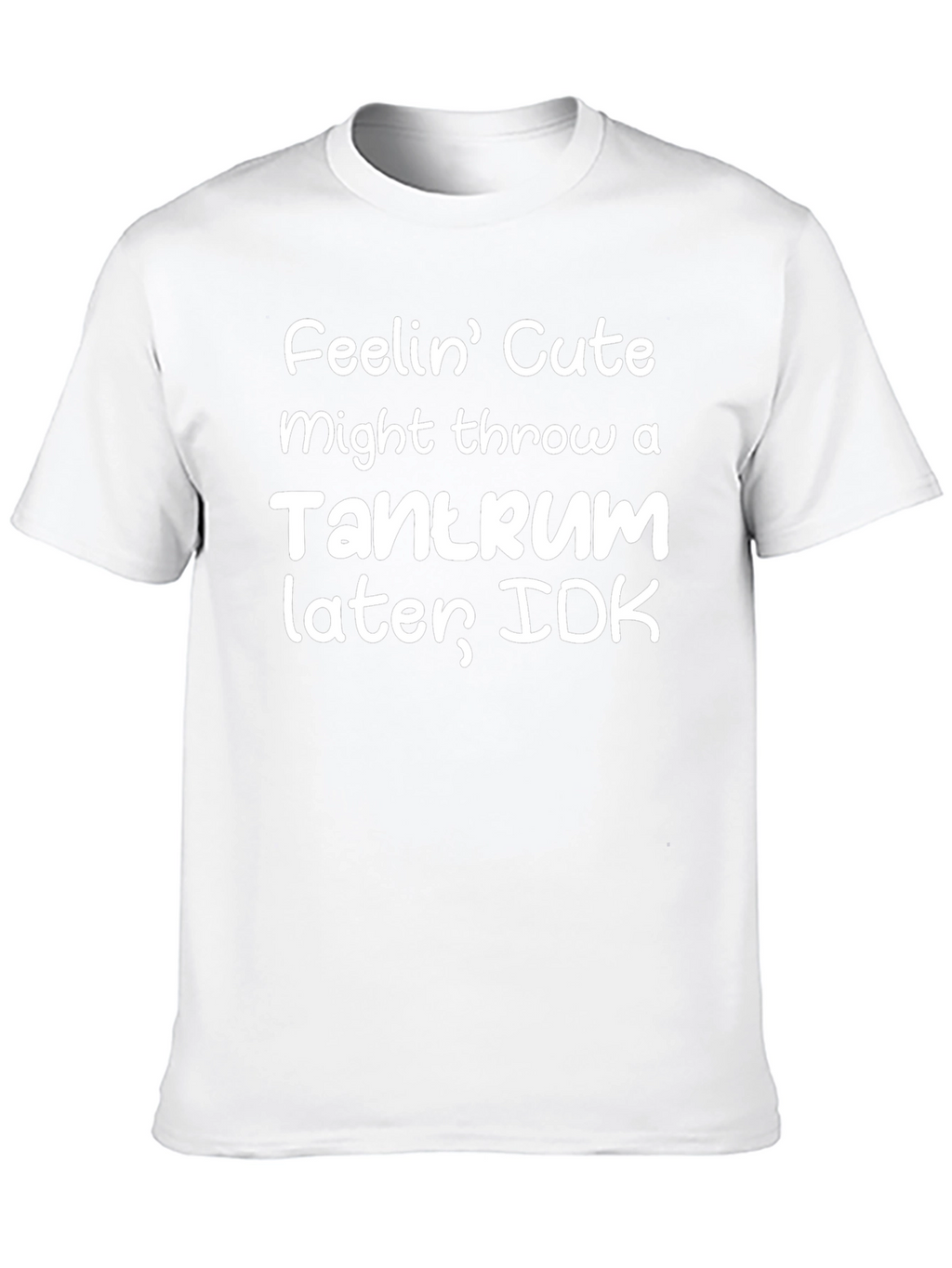 Cute Tantrum Black T-Shirt
