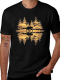Bear Reflection Graphic Tee - Nature Inspired T-Shirt