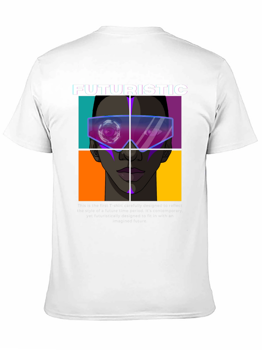 Futuristic Graphic Print T-Shirt