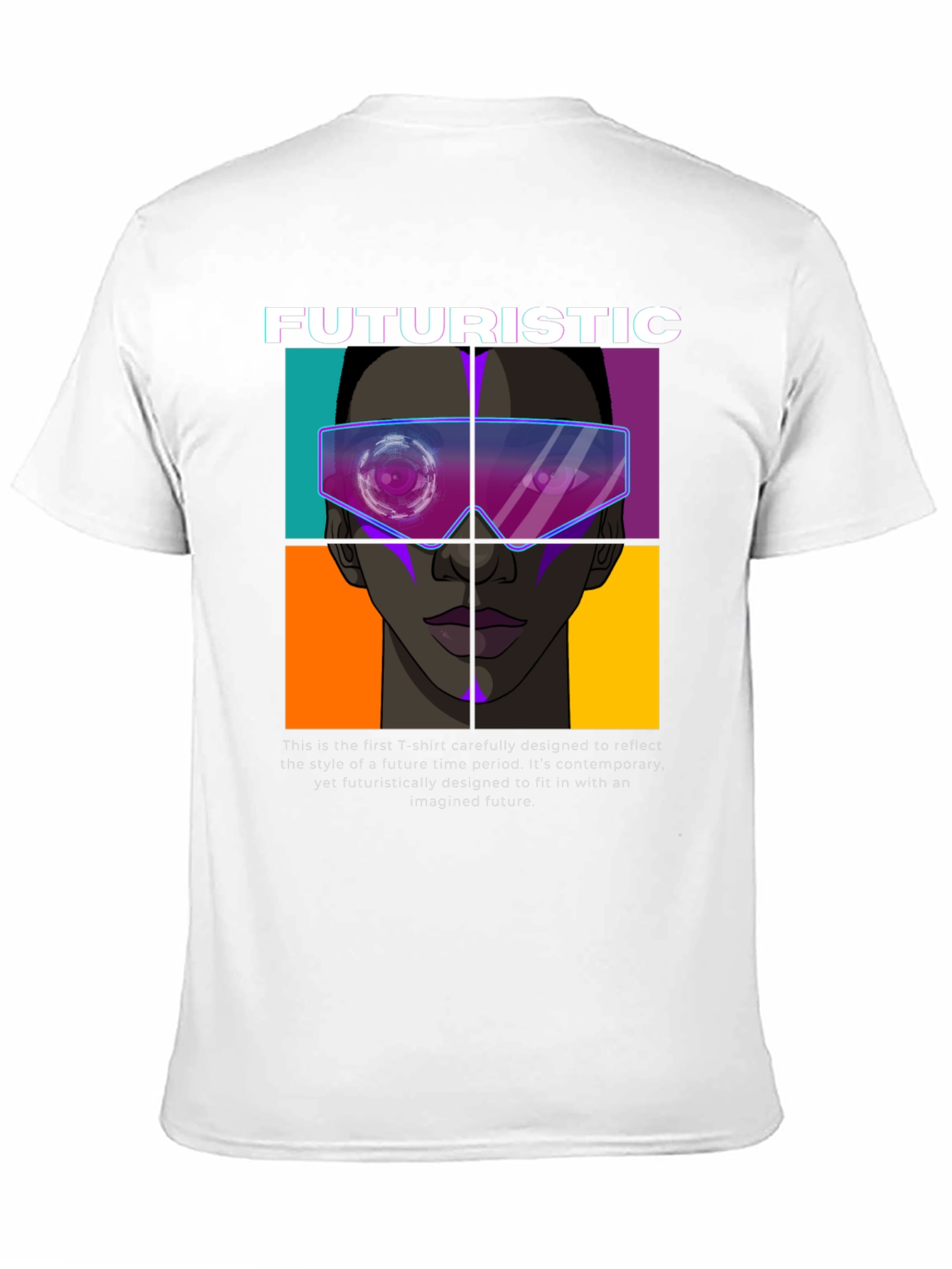 Futuristic Graphic Print T-Shirt