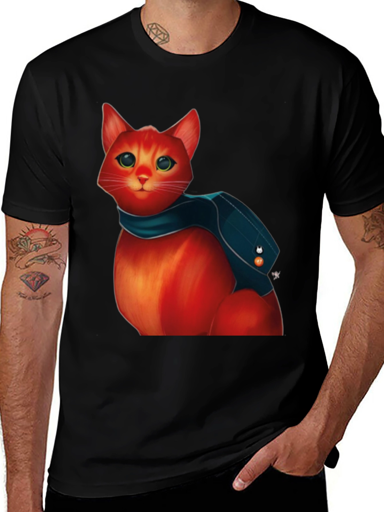 Cat Graphic Tee - Urban Style