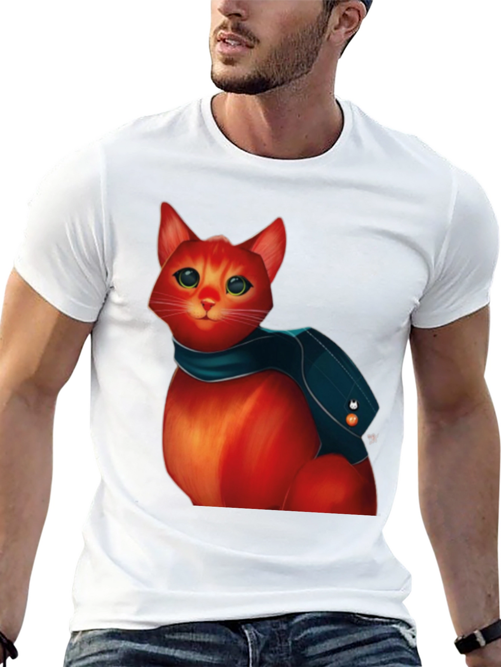 Cat Graphic Tee - Urban Style