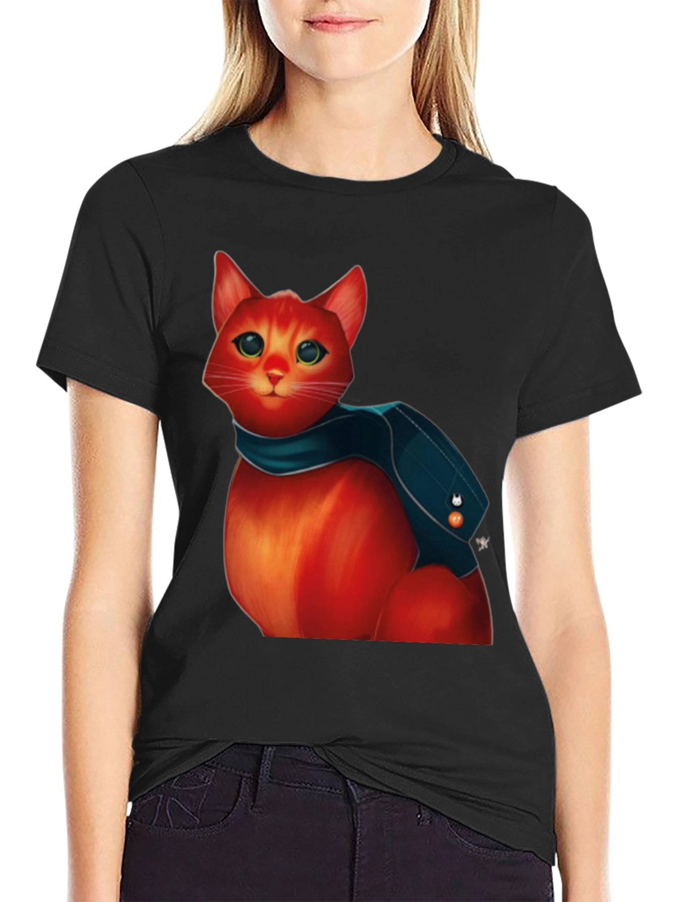 Cat Graphic Tee - Urban Style