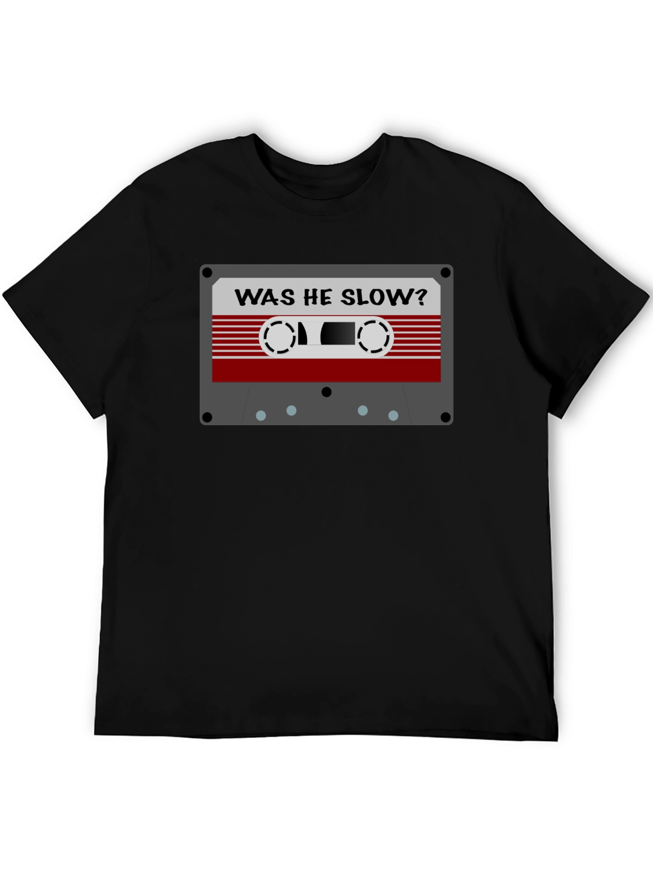 Retro Cassette Tape Graphic Tee - Was He Slow?