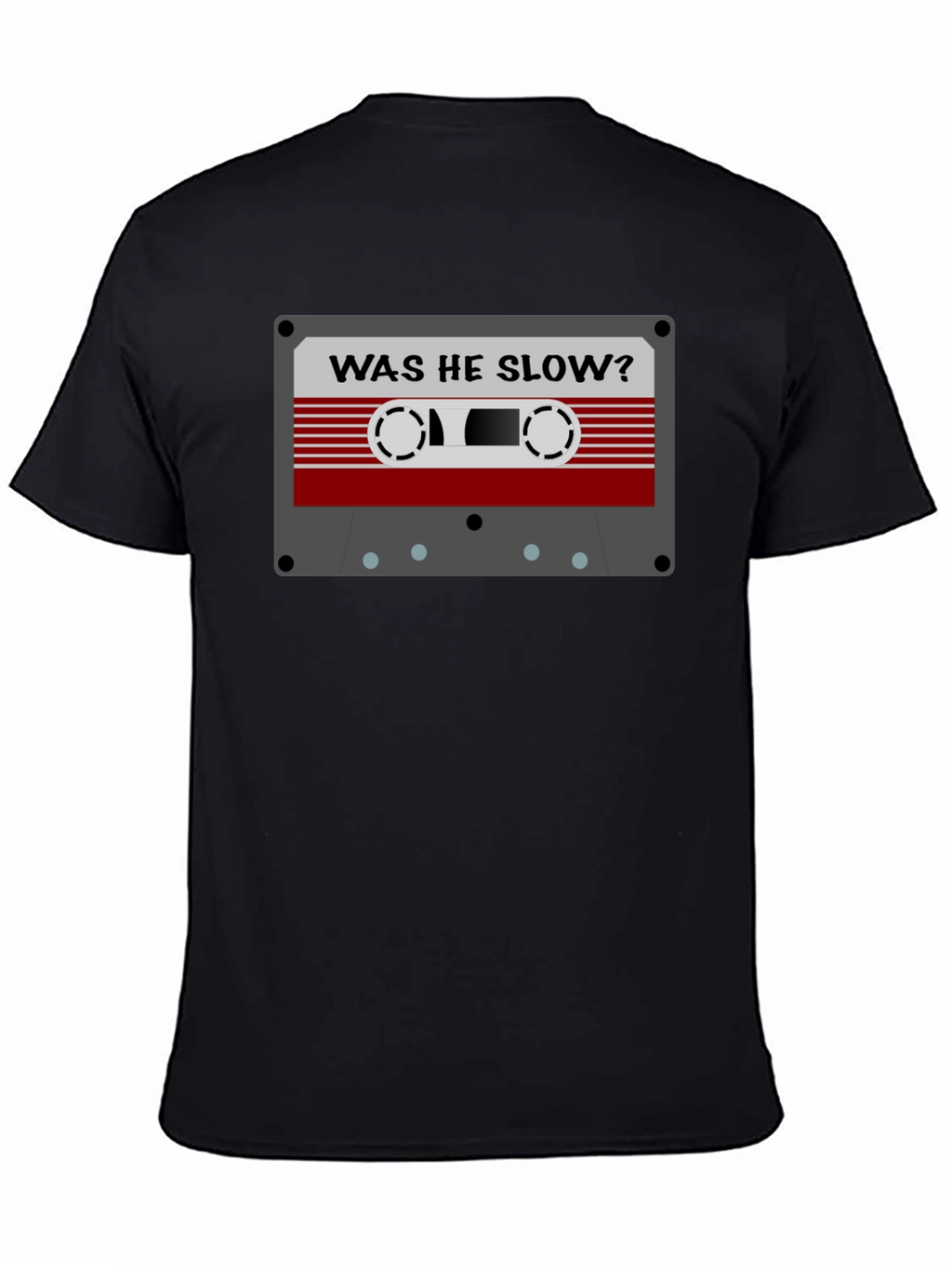 Retro Cassette Tape Graphic Tee - Was He Slow?