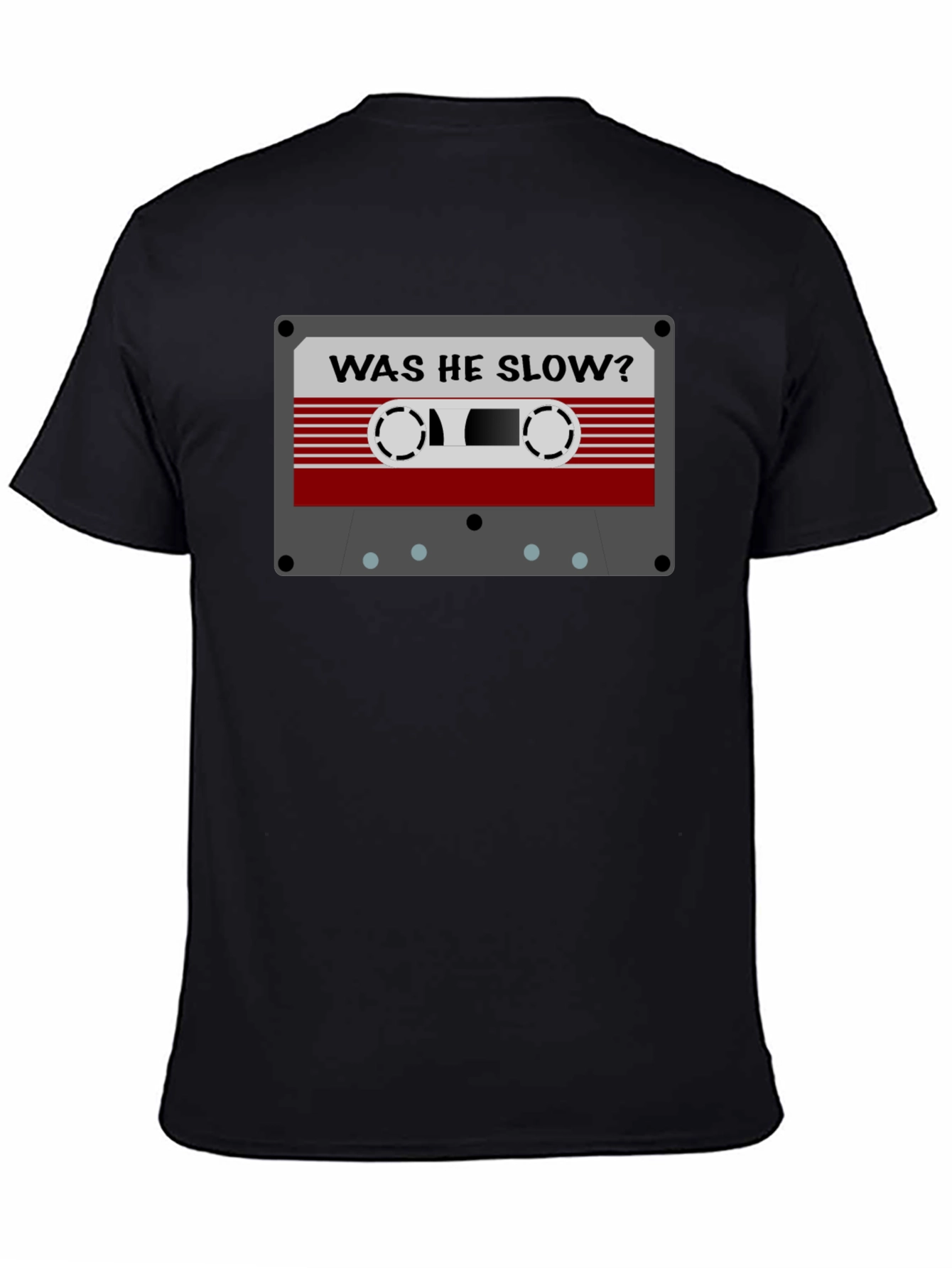 Retro Cassette Tape Graphic Tee - Was He Slow?