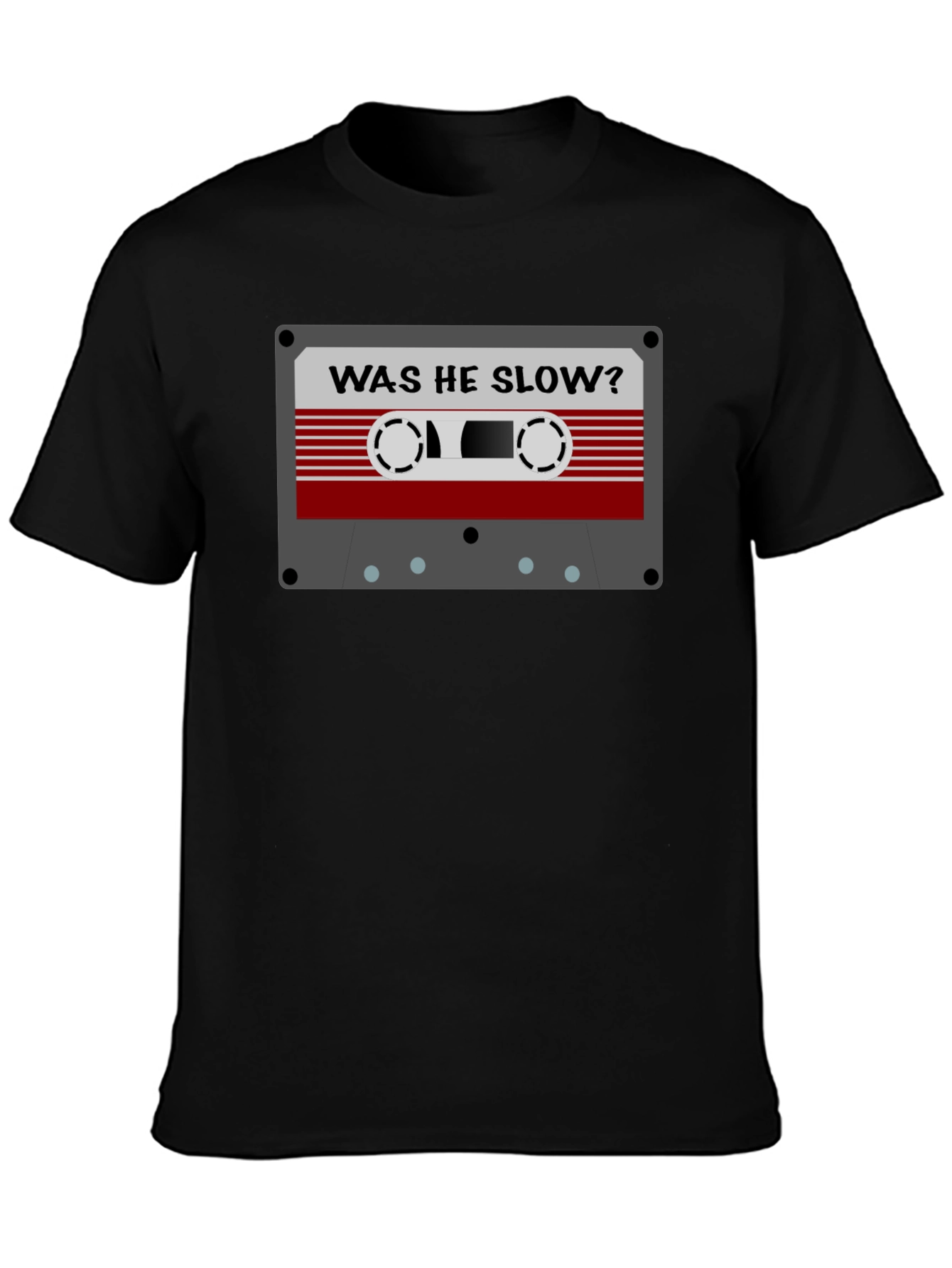 Retro Cassette Tape Graphic Tee - Was He Slow?