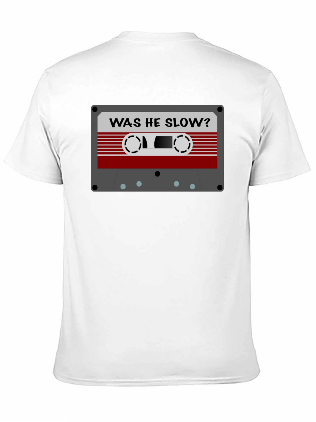 Retro Cassette Tape Graphic Tee - Was He Slow?