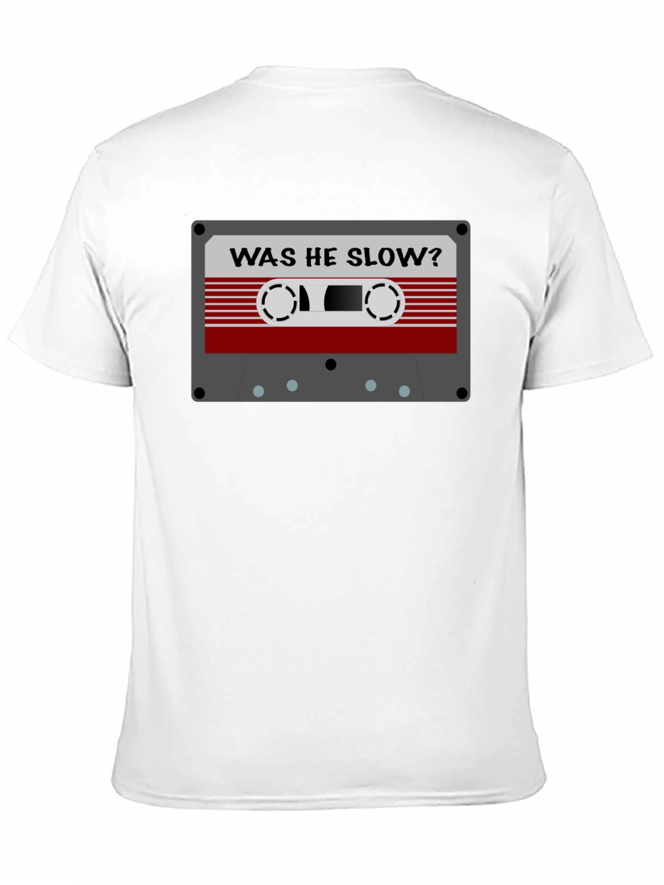Retro Cassette Tape Graphic Tee - Was He Slow?