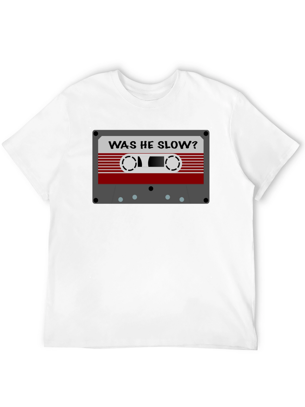 Retro Cassette Tape Graphic Tee - Was He Slow?