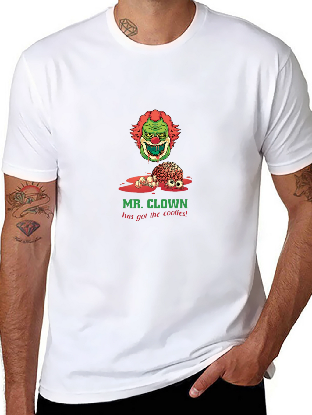 Creepy Clown T-Shirt: Mr. Clown Has Got The Coolies