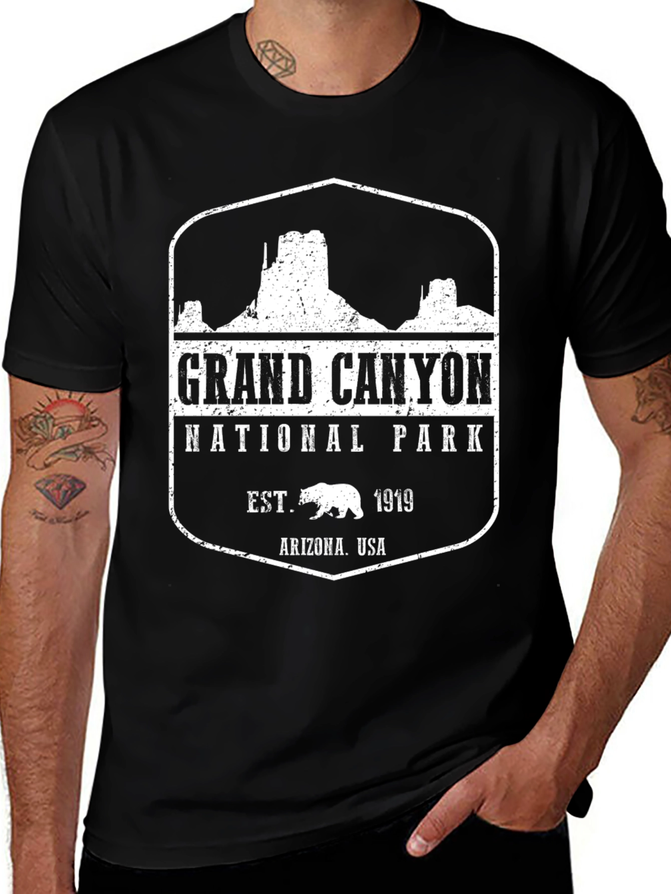 Grand Canyon National Park Black T-Shirt