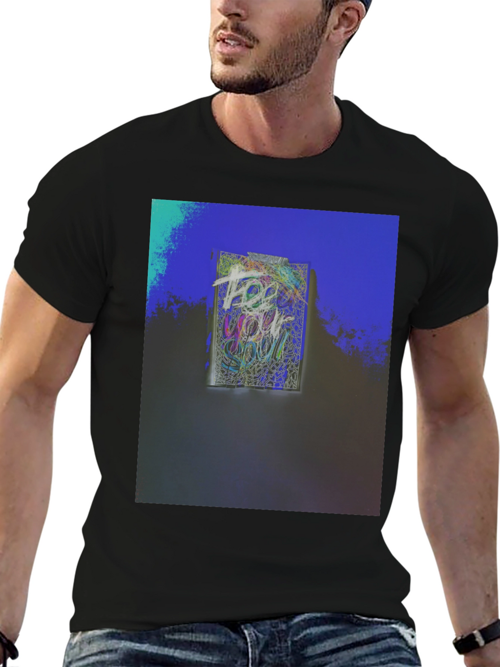Abstract Graphic Tee - Artistic Soul Design