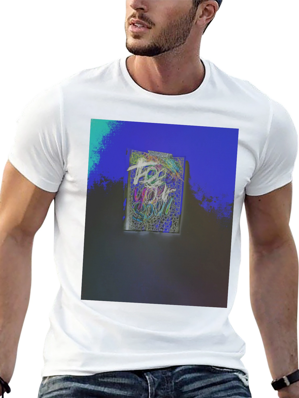 Abstract Graphic Tee - Artistic Soul Design