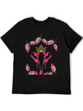 Elephant Crown Graphic Tee - Stylish Mens T-Shirt