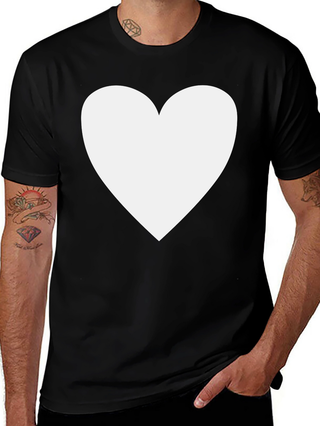 Heart Graphic T-Shirt - Soft Cotton Blend